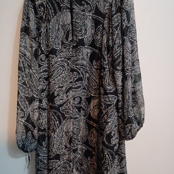 Calvin Klein Collection Black and White Asymmetrical Dress - Picture 4 of 6